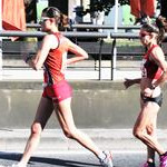 20 km women - Valentina Trapletti and Viktoria Madarasz during the race (photo by Manolo Teixeiro - ESP)
