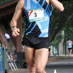 50km men - Perseus Karlstrom refreshing during the race