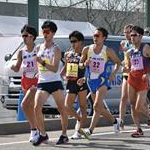 Men 20 km: leading pack