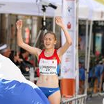 Women - 10 km Junior - Arrival of Mariya Losinova (by Philipp Pohle - GER)