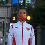 20 km women - Venue Award podium - Liu Hong