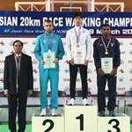 Asian 20km Race Walking Championships 2017: Men - Podium