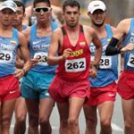 Men 50km - Villanueva (262), leads the pack