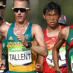 50 km - Tallent, Nava and Heffernan during the race (by Getty Images)