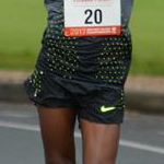 Men - Lebogang Shange during the race 