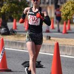 Women 20km - Kumiko Okada during the race