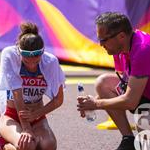 Women 20km - Sandra Arenas after the arrival