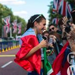 Women 20km - Antonella Palmisano with fans