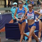 20km women - leading pack 