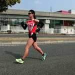 Women 20 Km - Okada during the race