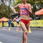 20km women  - Liu Hong during the race