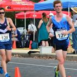 Men 10 Km Junior - Tyler Jones (127) followed by Kyle Swan (128)