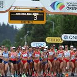 35km women - The start