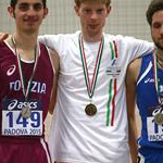 5.000m men: The podium with Massimo Stano, Leonardo Dei Tos, Federico Tontodonati.
