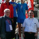 Men - Il podio della 20 km. maschile con Cai zelin, Ruslan Dmytrenko e Matej Toth