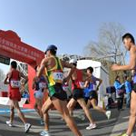 Men - 20 km - Leading pack at second lap