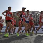 Men - 10 km U18 - Leading pack 