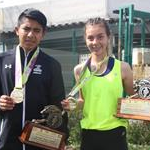 Women U20  and  Men U20 10km: the winner Alegna Aryday Gonzalez Munoz and  Cesar Cordova Fernandez