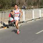 Men - 20 km - Wang Zhen in final lap