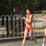 Women - 20 km - Qieyang Shenie during the race