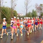 Women - Il gruppo della 20m km. poco dopo la partenza