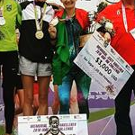 Women 20km: the podium