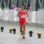 China games 2021 - Wang Qin during the race in 50km