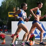 20 km Women - Lyudmyla Olyanowska e Eleonora Giorgi ad un giro di boa