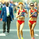 20km women: the arrival (Prokerala - Xinhua/Ding Ting/IANS)