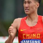 Men - 20 km - Wang Zhen durante la gara