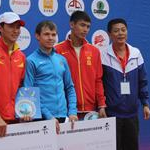 4 day - Men - Chen Ding, Petr Trofimov e Gao Wenkui sul podio