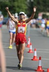 20 km. Men - Uno stupendo Miguel Angel Lopez esulta per l'argento (by Giancarlo Colombo)